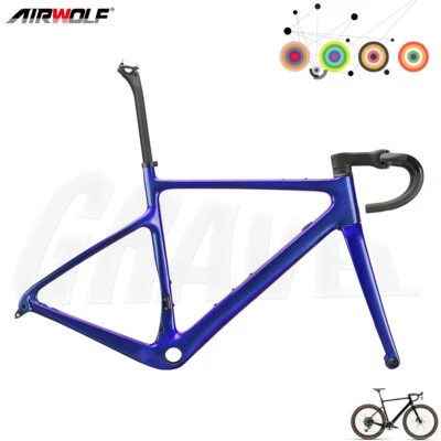 Airwolf T1100 Carbon Gravel Rahmen Rennrad 700x40c Bike Frame - Bild 1 von 4