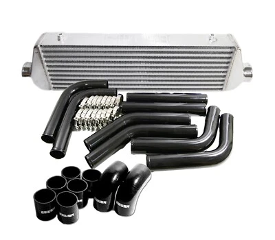 COMBO INTERCOOLER+TUBERÍA UNIVERSAL 27x7x2.5 2.5" tubo de entrada/salida y aleta Foto 1 de 4