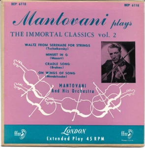 Mantovani And His Orchestra - Mantovani Plays The Immortal Classics (7", EP, M/P - Picture 1 of 4