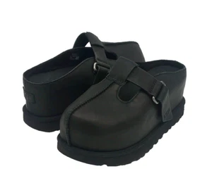 UGG GOLDENSTAR HI CLOG WOMEN CLOG LEATHER BLACK US 10 /UK 8 /EU 41 - Picture 1 of 5