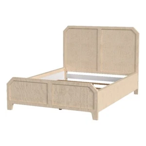 Butler Specialty Company Bar Harbor Queen Raffia Panel Bed - Natural - Picture 1 of 7