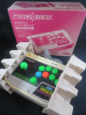 virtua stick Sega saturn SS joy joystick controller Japan tested boxed HSS-0136 - Image 1 of 4