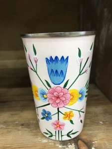 Kashmir Steel Tumbler - Pink Flowery - Imagen 1 de 4