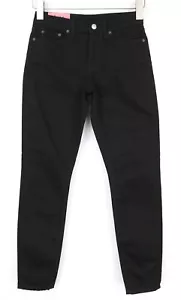 Acne Studios Schwarz Konst Damen Jeans W25/L32 Solid Denim Schmal Dehnbar - Bild 1 von 6