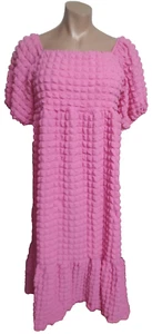 Simply Southern Pink MAXI Cloud Flowing Poly/Spandex Bubble Dress size 2XL - Picture 1 of 2