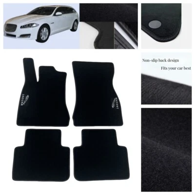 For Jaguar XF 2008-2019 Car Floor Mats Carpets Velour Custom Liners Anti Slip  Foto 1 de 4