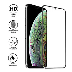 3D Safety Glass Film for Apple IPHONE Xs Max 6,5 6D Full-Screen Protective - Picture 1 of 7