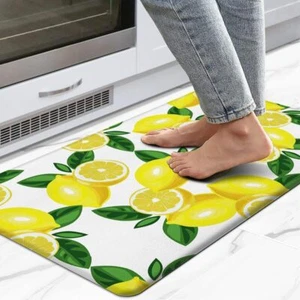 Lemon Kitchen Mats Kitchen mats for Floor Anti Fatigue Mats for Kitchen Floor... - Picture 1 of 6