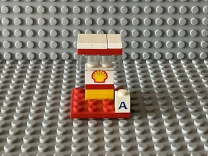Lego Shell Tankstelle Zapfsäule Bedruckt Platte (2) - Bild 1 von 2