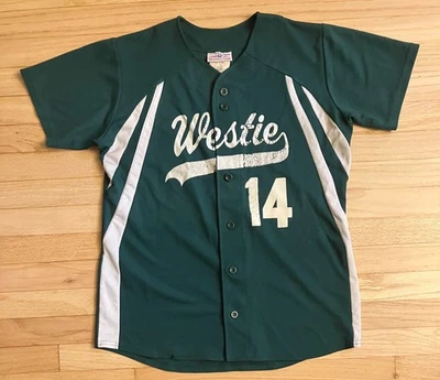 Camiseta deportiva Westie West Side vintage años 90 trabajo en equipo (adulto L) Foto 1 de 4