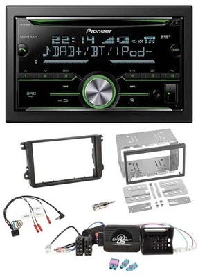 Pioneer Bluetooth Lenkrad DAB 2DIN USB CD Autoradio für VW Amarok Beetle EOS Cad - Bild 1 von 4