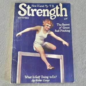 STRENGTH Physical Fitness Sport Magazine WOMAN COVER SEP 1924 VOL9 (IX) Issue #7 - Picture 1 of 17