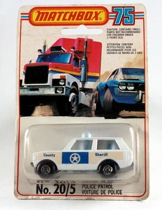 Matchbox Superfast Nr. 20B Police Patrol weiß / blau "Sheriff" in Box - Picture 1 of 8