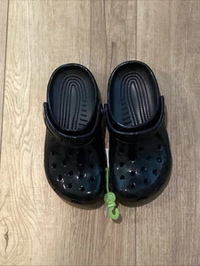 Crocs High Shine Clog K Unisex For Kids 209834-001 Size 13C New with Tags - Picture 1 of 4