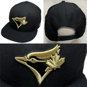 Toronto Blue Jays Snapback Hat MLB Baseball Team New Era Wool Black Gold Cap - Picture 1 of 13