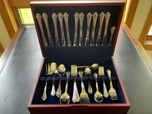 Vintage Edelstahl Besteck Set in Box Service für 10 62 Teile - Bild 1 von 4