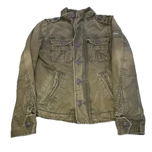 Chaqueta Abercrombie & Fitch Elk Lake Para Hombre Talla Pequeña Franela Verde Forrada Campo - Imagen 1 de 17