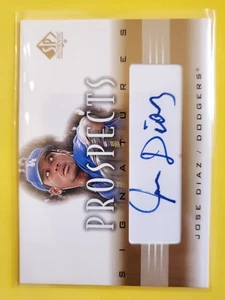 2002 SP Authentic Prospects Signatures AUTO #PJDI Jose Diaz -Los Angeles Dodgers - Picture 1 of 2
