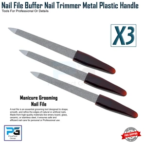 Professional Nail File Manicure Buffer Nail Trimmer, Manicure Nail File Tools X3 - Imagen 1 de 8