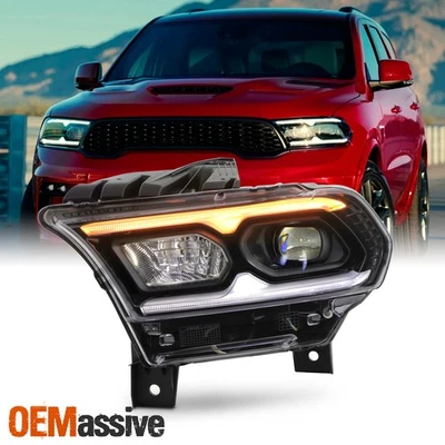 For 2021-2024 Dodge Durango Black Bezel FULL LED Projector Headlamp Driver w/AFS - Image 1 of 4