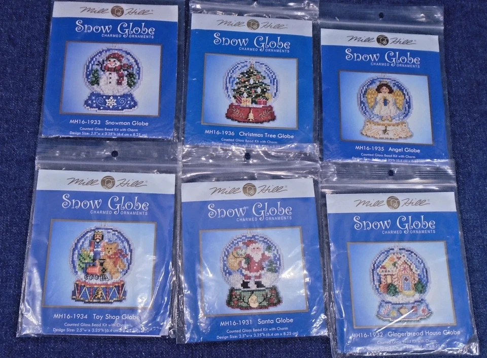 6 Mill Hill Globo de Nieve Adorno de Navidad - Solo Patrones Foto 1 de 1