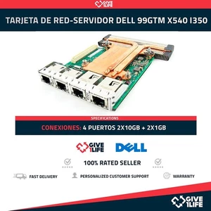 DELL 99GTM X540 I350 4 PUERTOS 2x10GB RJ45 + 2x1GB TARJETA DE RED-SERVIDOR - Picture 1 of 6