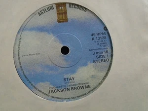 JACKSON BROWNE " STAY " 7" EX+ COND. - Picture 1 of 2