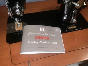 Singer 206K25 Sewing Machine Manual, Authentic, High Res 600dpi Print 5x7” - Picture 1 of 18
