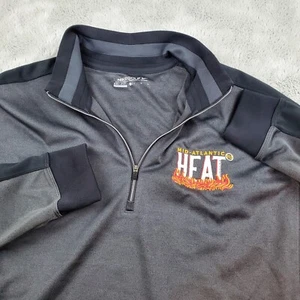 Nike Golf Dri-Fit 1/4 Zip Long Sleeve Pullover Mens Large Gray Mid-Atlantic Heat - Picture 1 of 8
