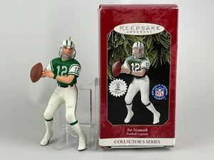 Vintage 1997 Hallmark Keepsake Ornamento Football Legends NY Jets Joe Namath - Foto 1 di 11