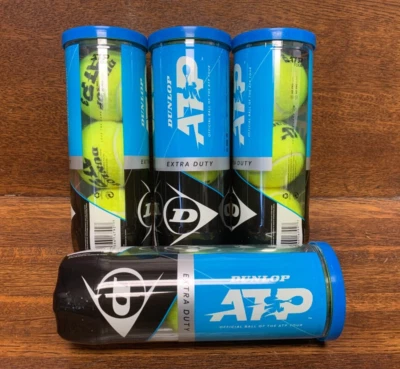 Dunlop ATP Extra Duty Hard Court Tennis Balls, Numbered balls! Sold by the can, - Image 1 of 4