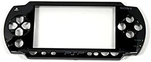 For Sony PSP 1000 PSP1000 Black Front Faceplate Shell Case Cover Proctector Repl - Picture 1 of 12