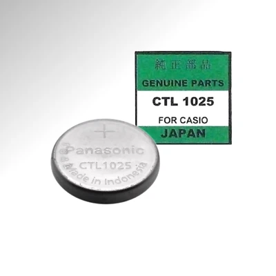 PANASONIC CTL1025 Capacitor Battery 2.3V for CASIO Solar Watches Rechargeable