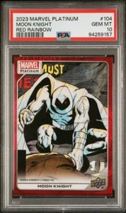 Moon Knight #104 Red Rainbow PSA 10 Upper Deck 2023 Marvel Platinum - Picture 1 of 3