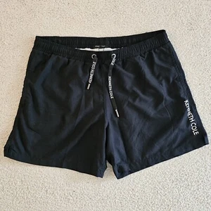 Kenneth Cole Badeanzug Badehose Herren 2XL schwarz Tasche Mesh Netz Kordelzug - Bild 1 von 11