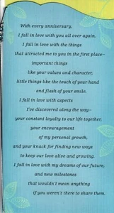 Happy Anniversary I Fall In Love With Your More Each Year Hallmark Card - Picture 1 of 3