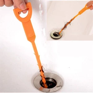 Snake Drain Clog Remover Tool Sink Unclog Cleaner Bathroom Hair Hook Kitchen New - Picture 1 of 9