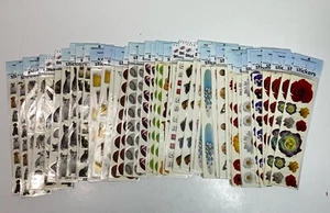 LOT OF 44 Paper House Sticky Pix Stickers-Pets, Flowers, Music, Sports & More!! - Picture 1 of 10