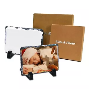 15 Pack 7.87" x 11.8" Sublimation Transfer Photo Slate Rock Plaque Blanks - Picture 1 of 9