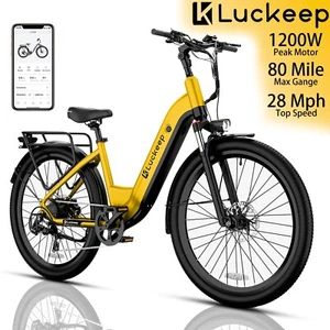 Luckeep X2 26" 960Wh Commuter Ebike 28MPH 1200W Peak Step-Through Electric Bike - Picture 1 of 47