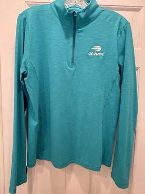 NUEVO TENIS ABIERTO EE. UU. MEDIA CREMALLERA MUJER GRANDE LOGOTIPO OFICIAL UVF 50+ PROTECCIÓN SOLAR Foto 1 de 4