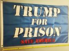 Donald Trump Flag FREE USA SHIP Trump For Prison B Biden Impeach Never Sign 3x5'