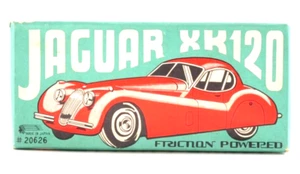 Rare Vintage 1950s Ichimura Tin Friction Jaguar XK120 Red with Original Box JPN - Picture 1 of 24