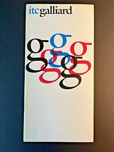 ITC Galliard, libretto specifiche tipo, 1981, grafica, tipografia, font - Foto 1 di 12