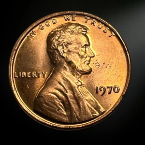 1970 P Philadelphia Lincoln Memorial Penny Brilliant Uncirculated (BU) - Picture 1 of 2