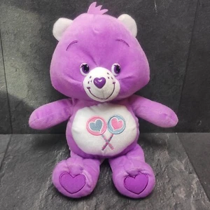 Care Bears Plüsch Lila Glücksbärchis Ca. 27cm Groß | 2014 | Kuscheltier  - Bild 1 von 8