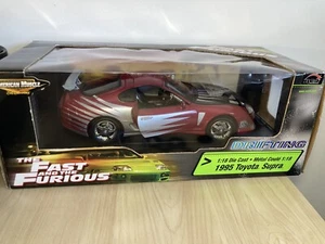Toyota Supra 1995 ERTL Rápido y Furioso escala 1/18 raro en caja Drifting - Imagen 1 de 10