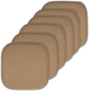 Cushion Memory Foam Chair Pads Honeycomb Nonslip Back Seat Cover 16" X 16" 6 Pac - Picture 1 of 7