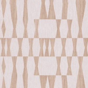 Beige Textured Faux Grasscloth Geo Removable Peel and Stick Wallpaper, 20.5 in X - Picture 1 of 8