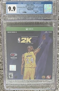 Xbox ONE X NBA 2K21 Kobe Bryant Mamba Forever Edition CGC 9.9 A++ CON FUNDA - Imagen 1 de 6